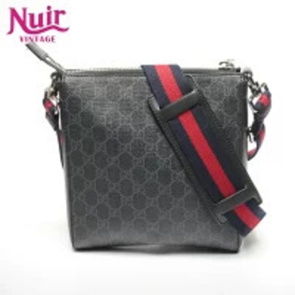 Gucci Sherry GG Supreme Shoulder Bag Black